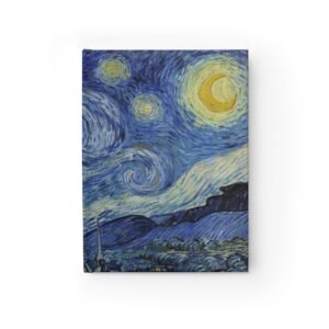 Van Gogh Starry Night Blank Journal - Hardcover Notebook, Artistic Diary, Starry Night Print, Art Lover Gift, Van Gogh Journal 5" x 7"