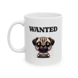 Cute Pug Mug – Funny Pug Mug Shot Coffee Cup for Dog Lovers